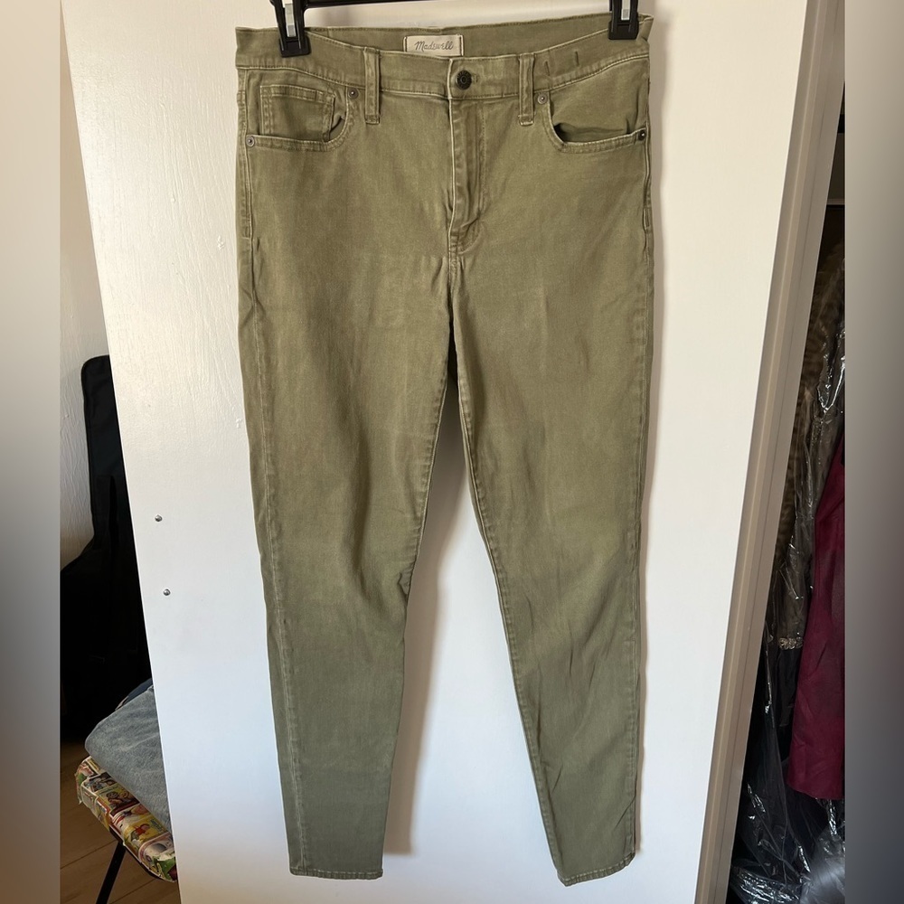 MADEWELL Olive Green Skinny Jeans, 31 - Picture 2 of 13